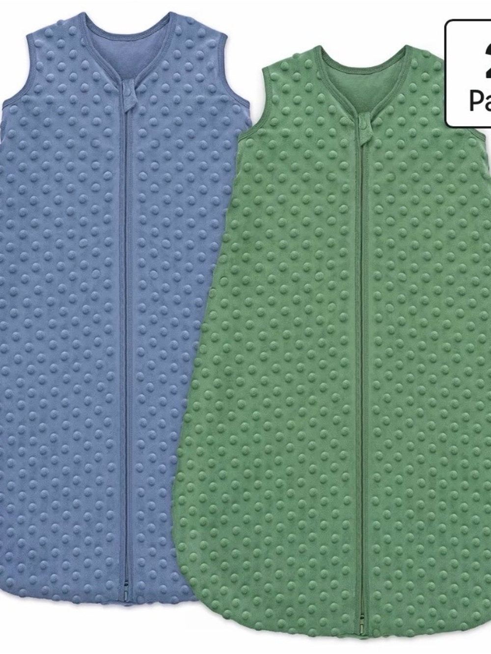Kids Sleeveless Sleep Sack Pajama - Blue & Green